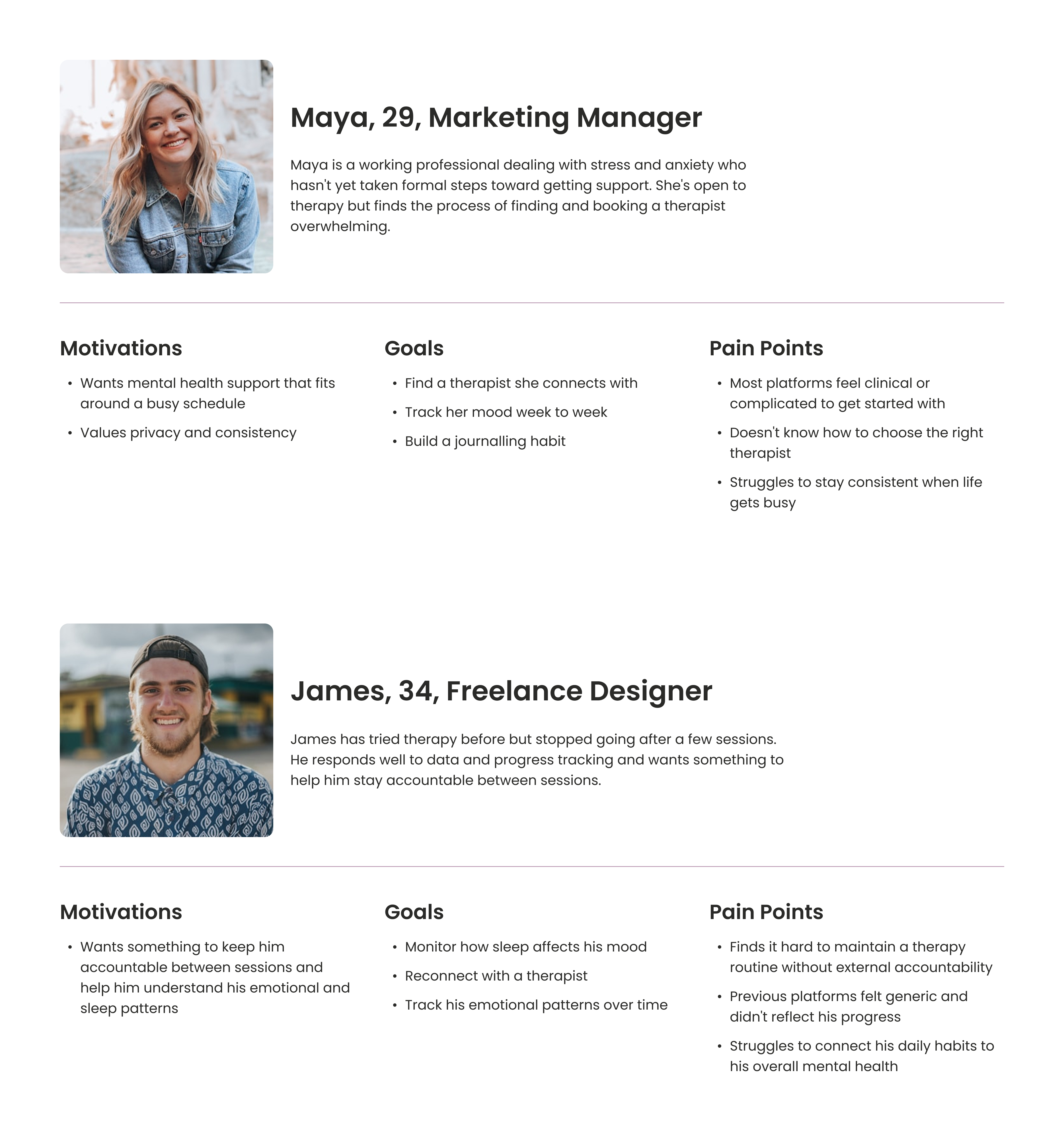 Stillwater user personas